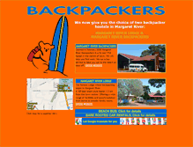 Tablet Screenshot of margaretriverbackpackers.com.au